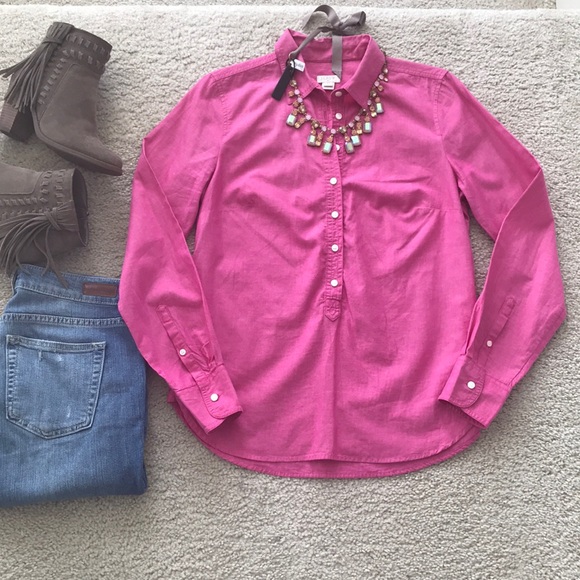J. Crew Tops - J. Crew Popover Top